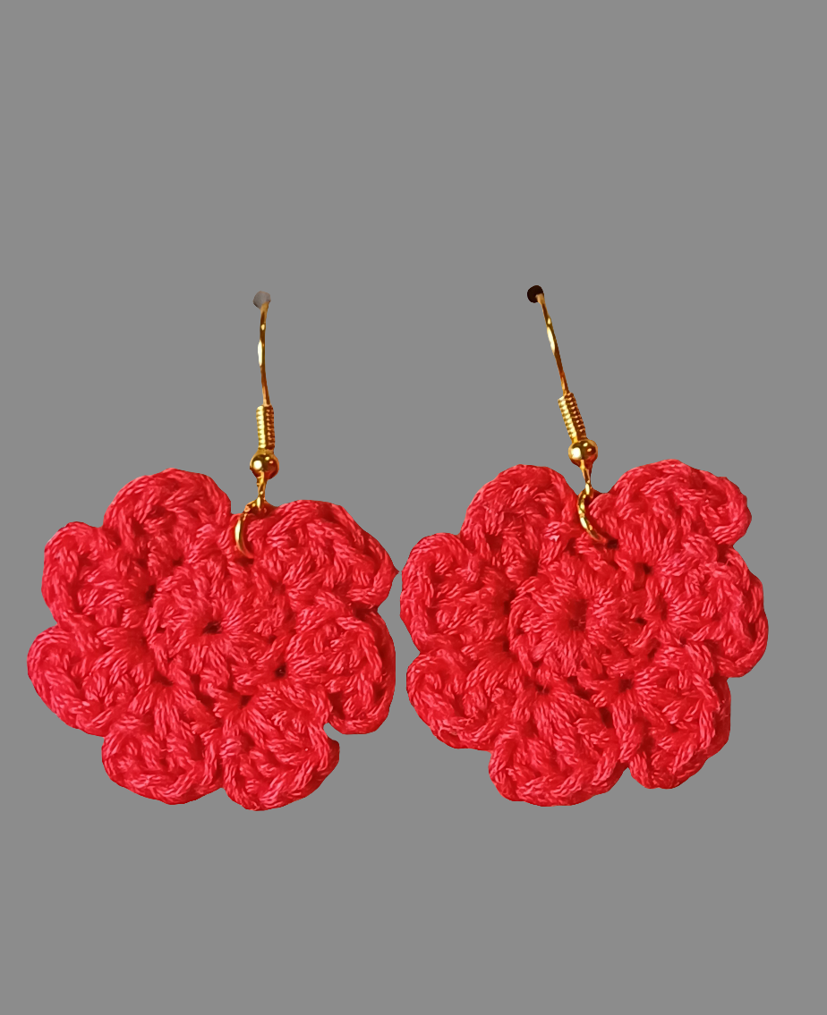 Boucle d'oreille au crochet/frais d'expédition offert.
