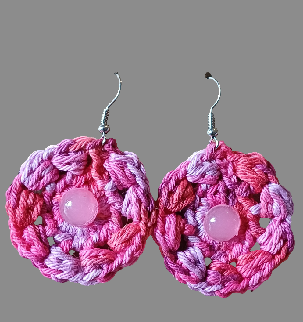 Boucle d'oreille au crochet/frais d'expédition offert.