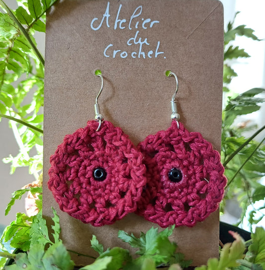 Boucle d'oreille au crochet/frais d'expéditions gratuits pour la Métropole