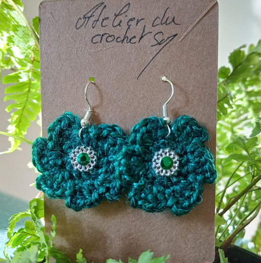 Boucle d'oreille au crochet/frais d'expétions gratuits pour la Métropole