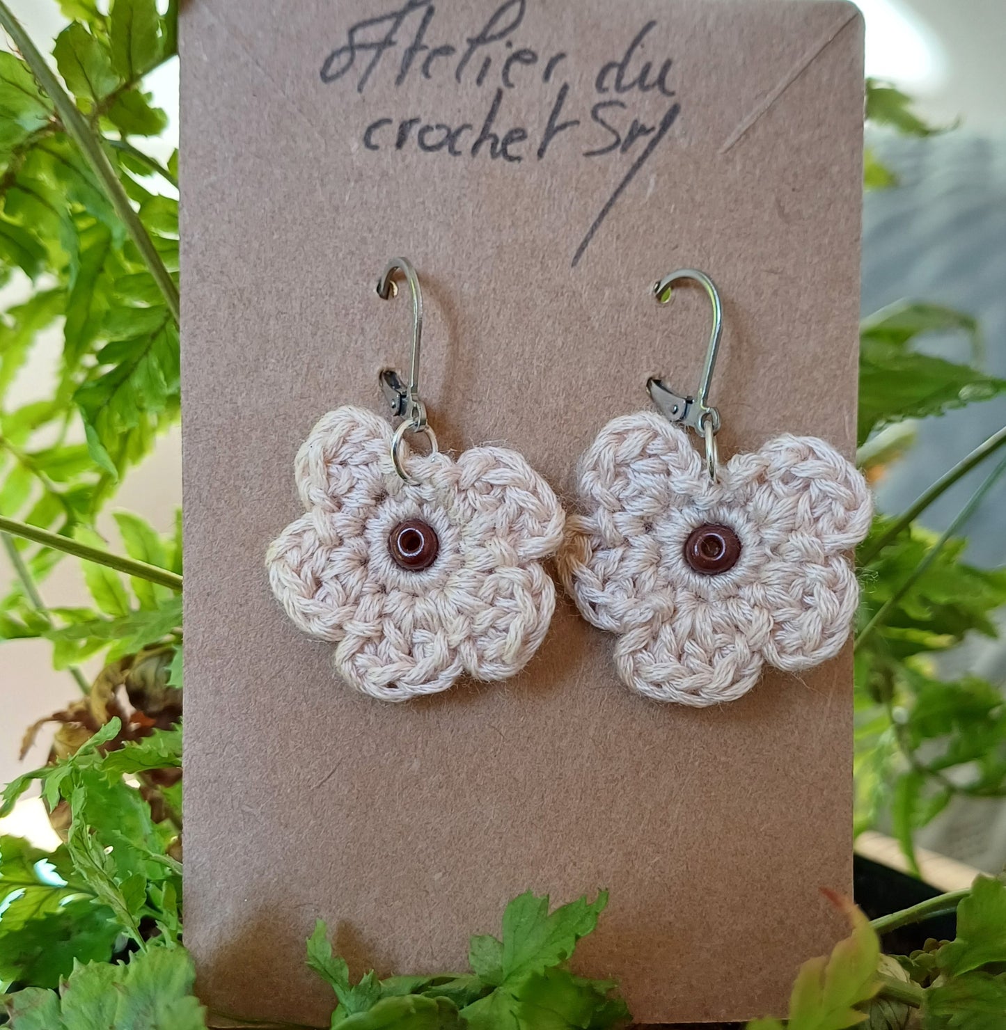 Boucle d'oreille au crochet/frais d'expéditions gratuits pour la Métropole