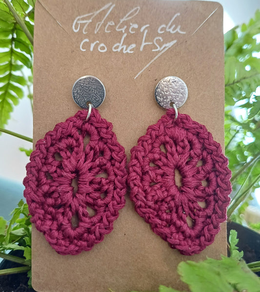 Boucle d'oreille au crochet/frais d'expéditions gratuits pour la Métropole