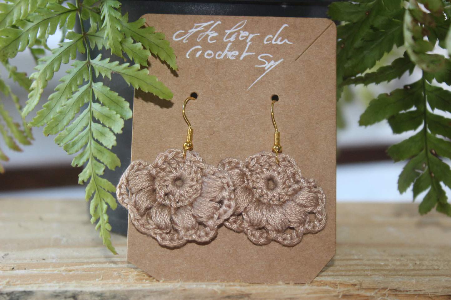 Boucle d'oreille au crochet/frais d'expéditions gratuits pour la Métropole