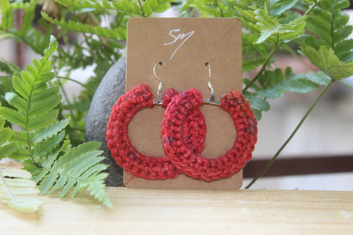 Boucle d'oreille créole au crochet/frais d'expéditions gratuits pour la Métropole