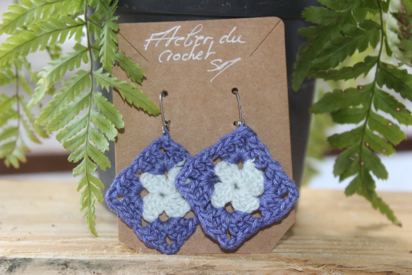 Boucle d'oreille au crochet/frais d'expéditions gratuits pour la Métropole