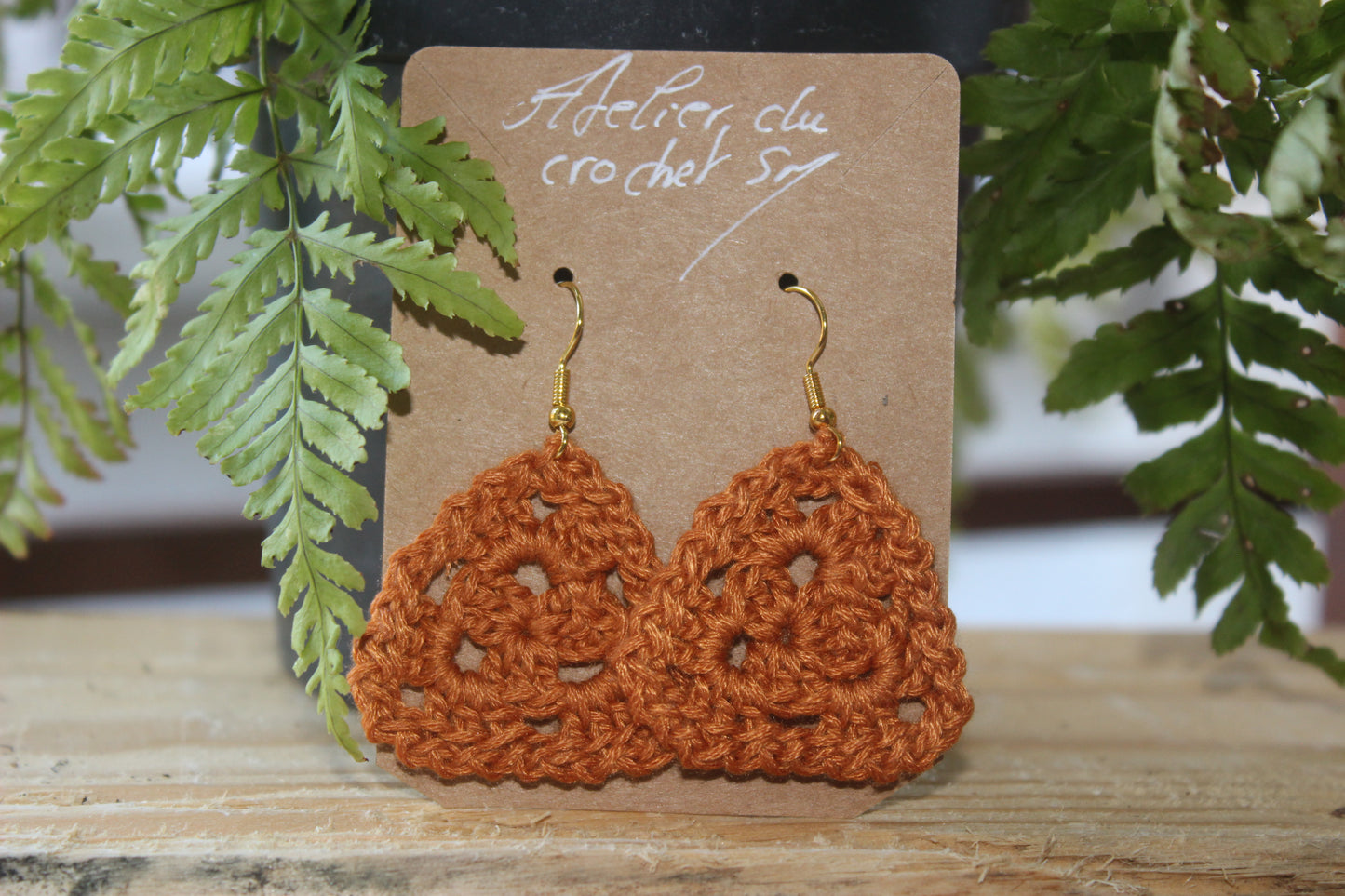 Boucle d'oreille au crochet/frais d'expéditions gratuits pour la Métropole