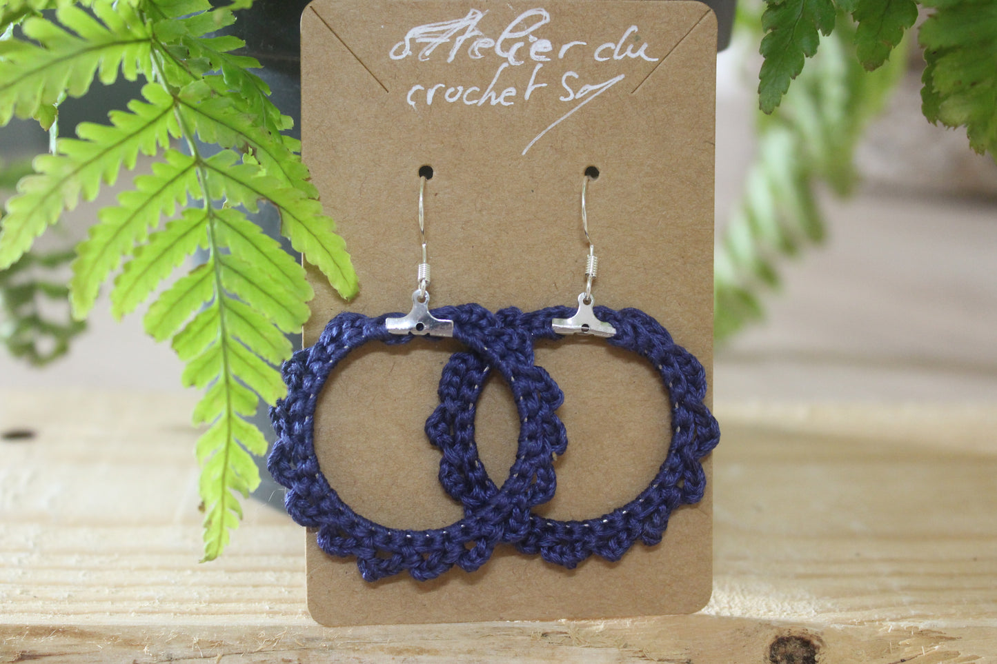 Boucle d'oreille au crochet/frais d'expéditions gratuits pour la Métropole