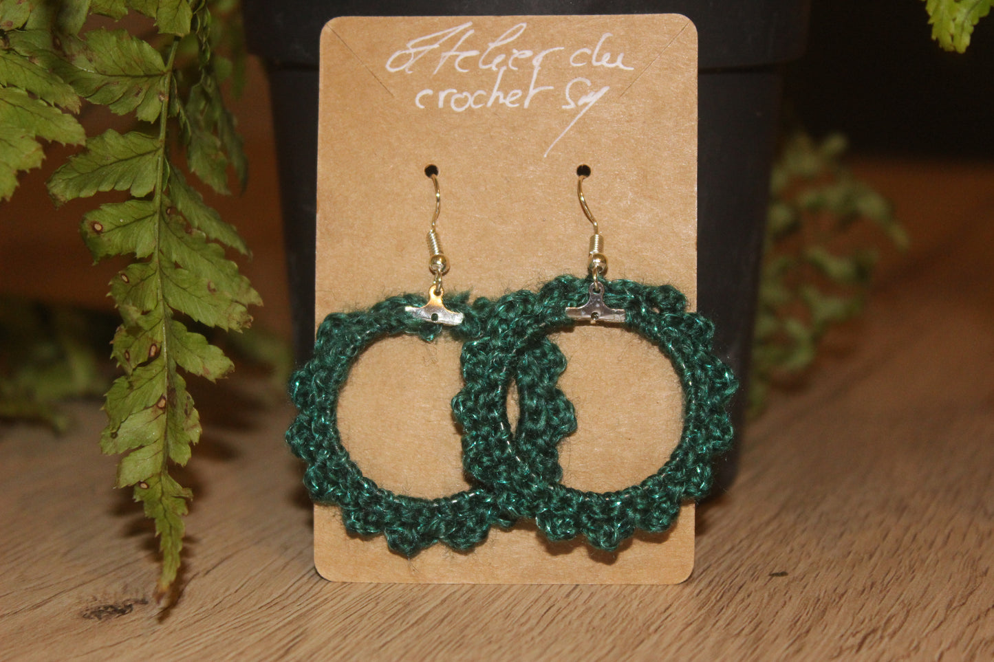 Boucle d'oreille au crochet/frais d'expéditions gratuits pour la Métropole