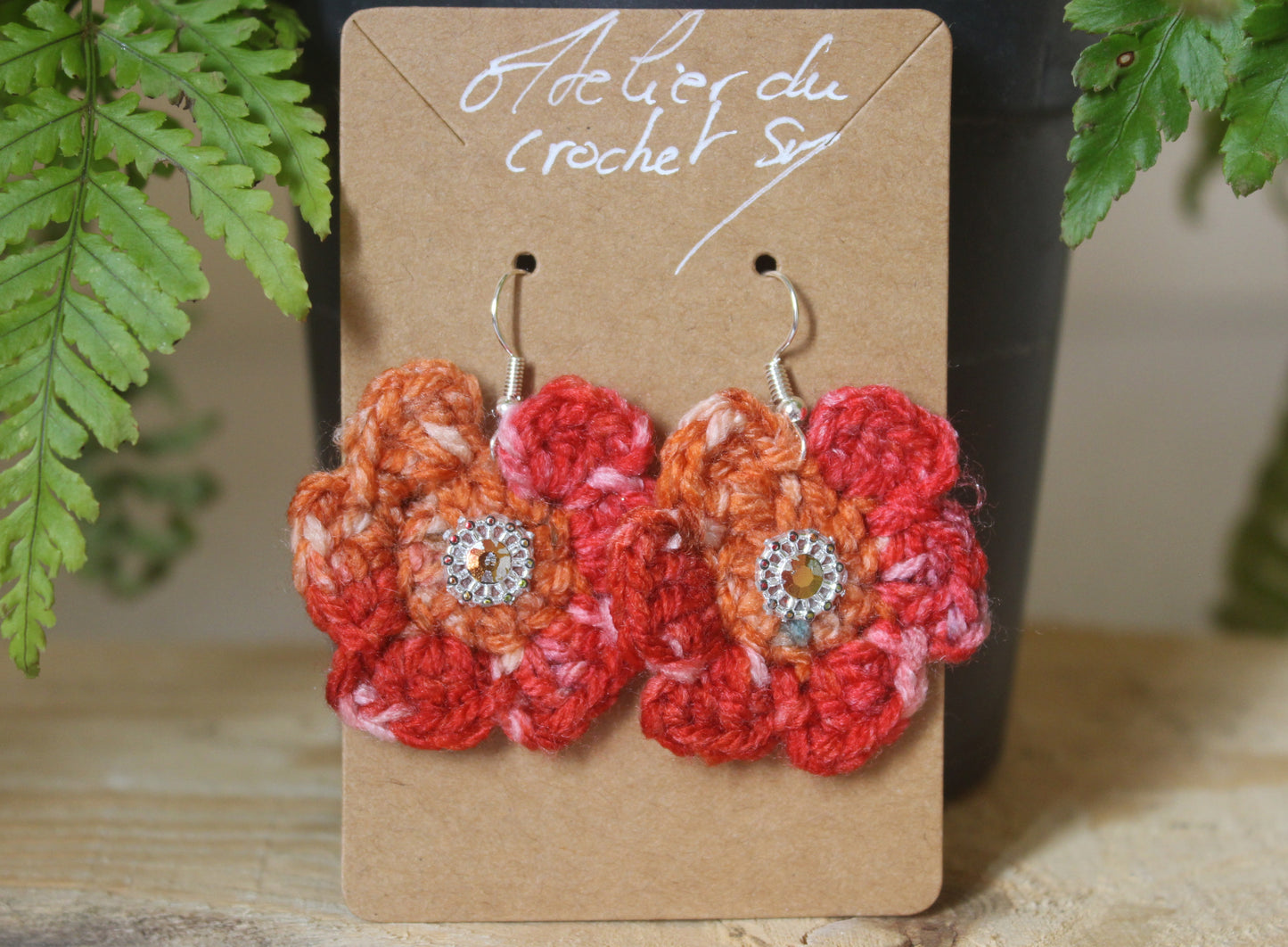 Boucle d'oreille au crochet/frais d'expéditions gratuits pour la Métropole