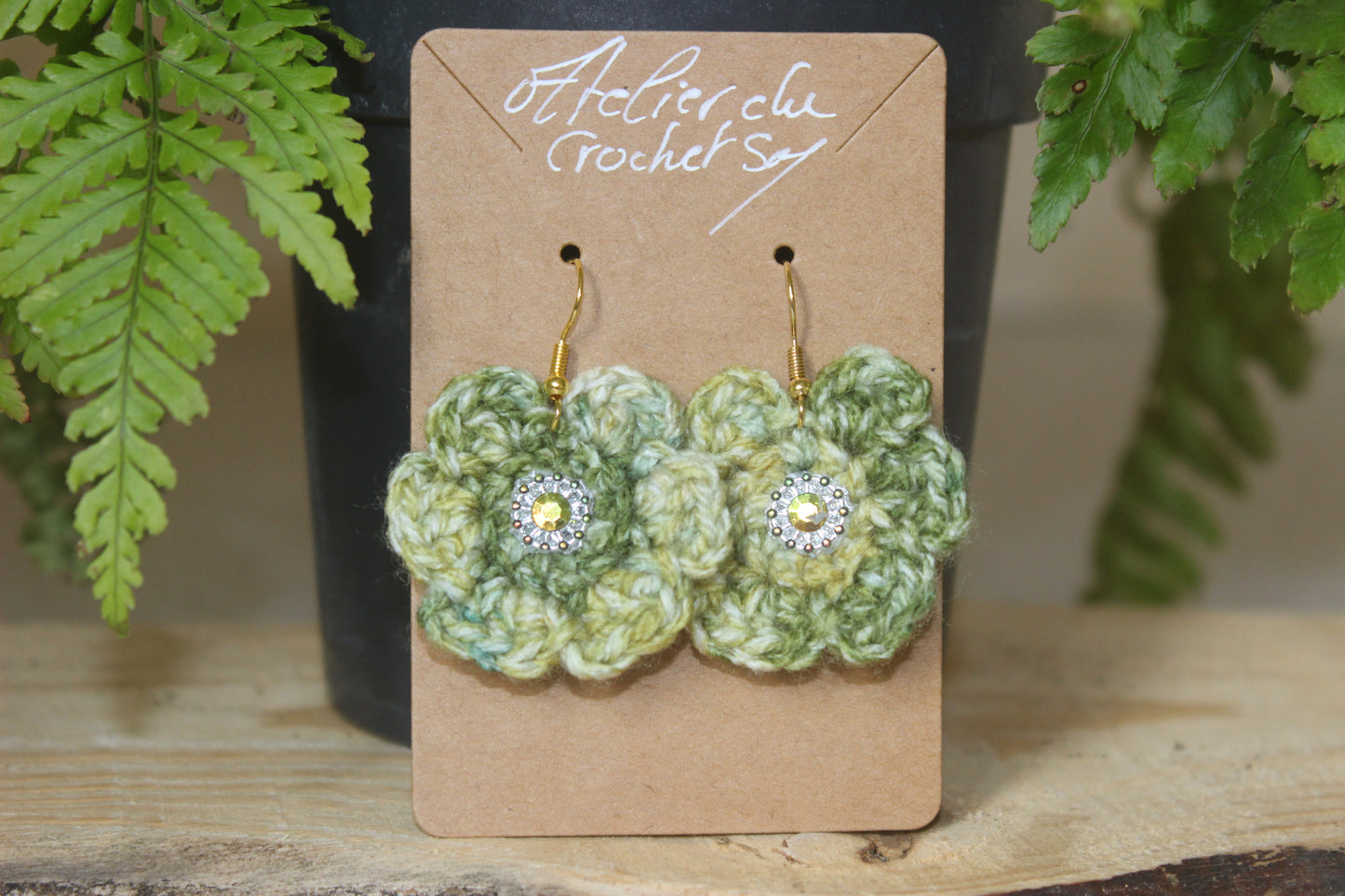 Boucle d'oreille au crochet/frais d'expéditions gratuits pour la Métropole